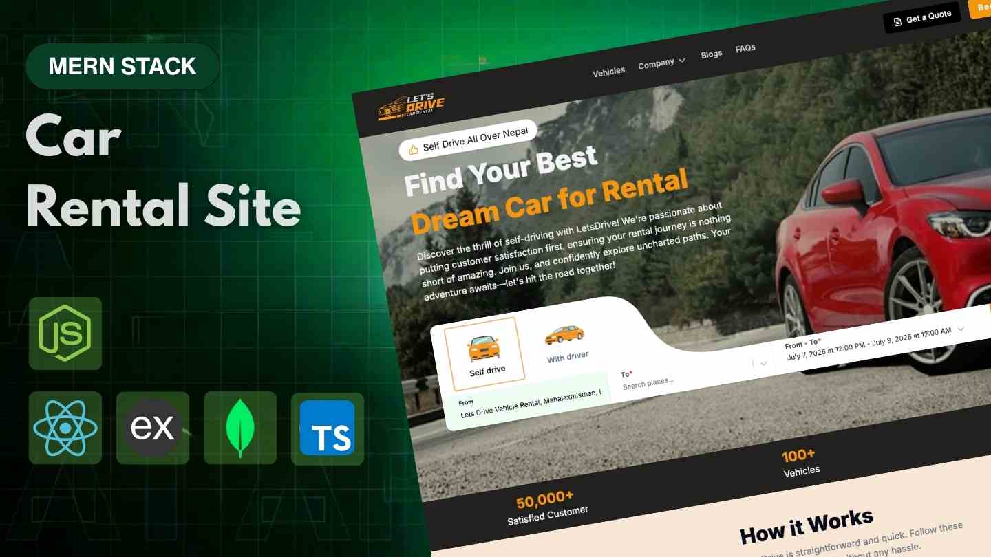 MERN Stack Car Rental Site